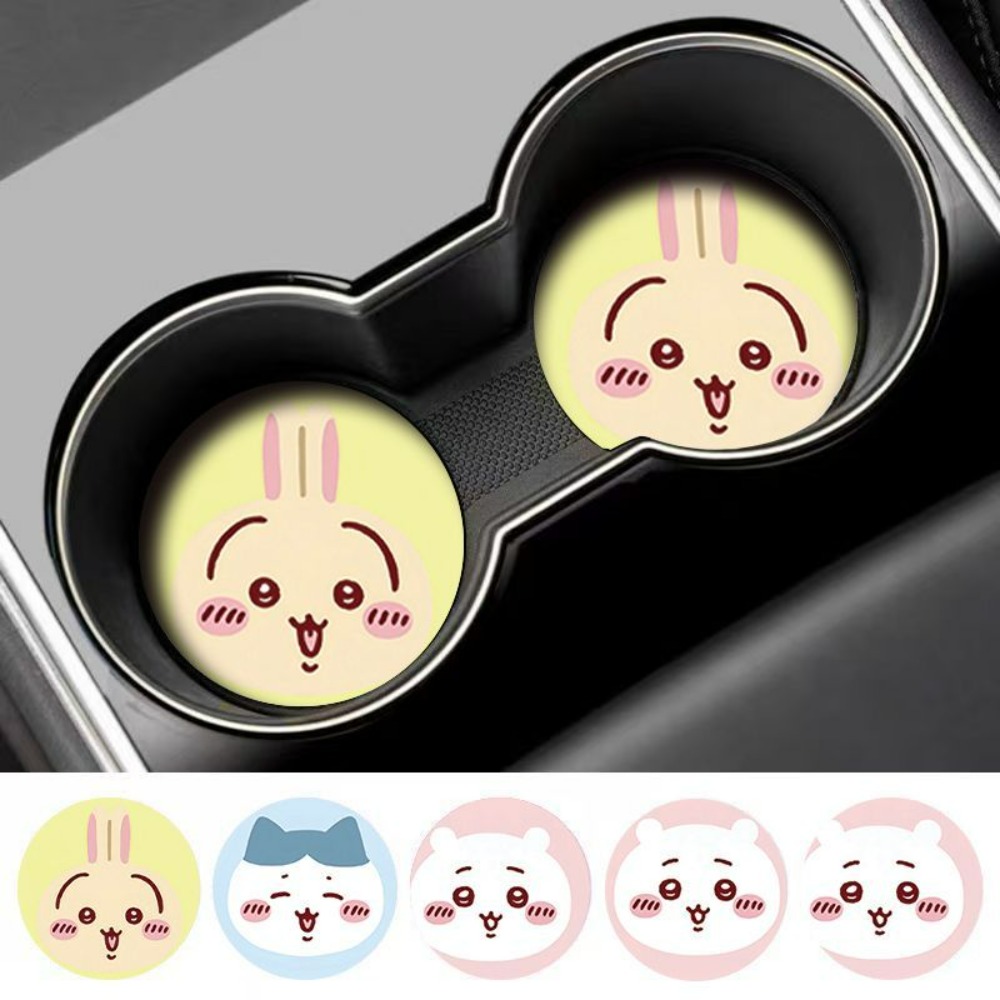 Laptop Accessories Cute - 2pcs Chiikawa Car Anti Slip Cup