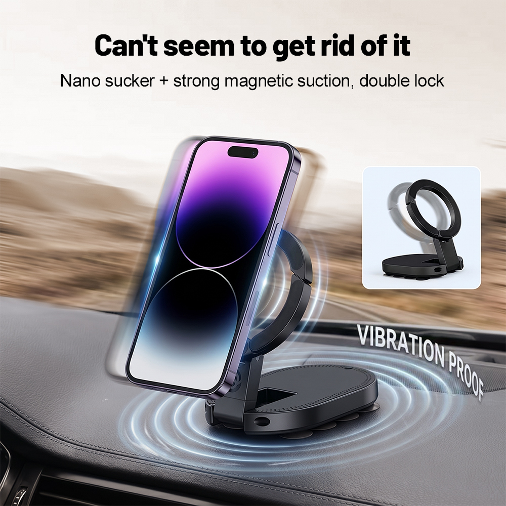 Laptop Related Accessories - 360° Rotation 3‑In‑1 Suction Cup Magnetic