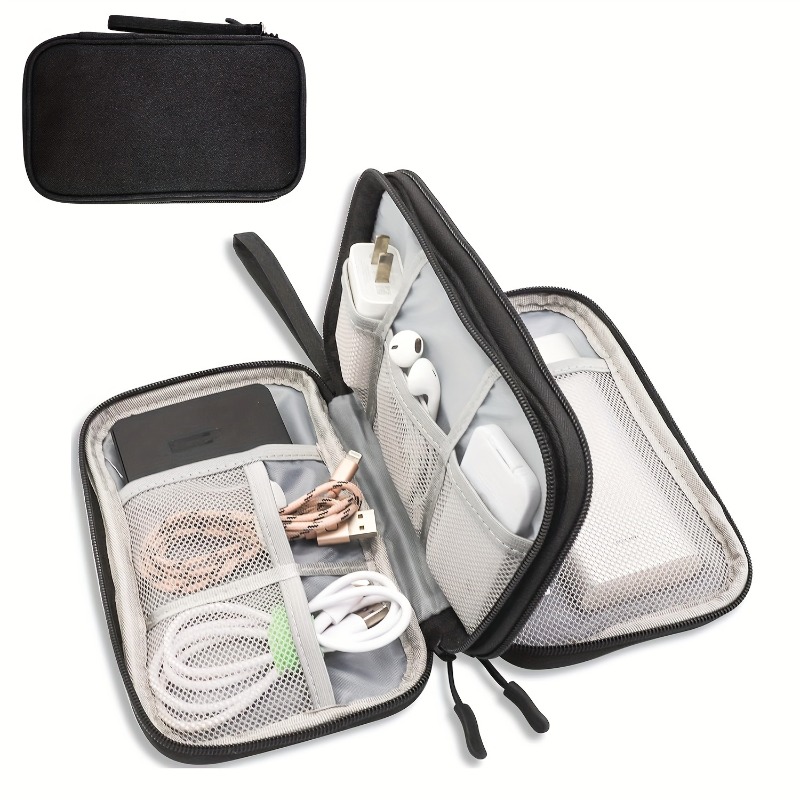 Cable Management Bag - Travel Organizer Bag, Multi-Pocket Storage Pouch,