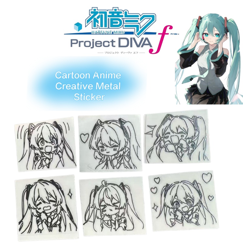 Hatsune Miku cartoon anime cha - огляд і ціна Laptop Accessories Stickers