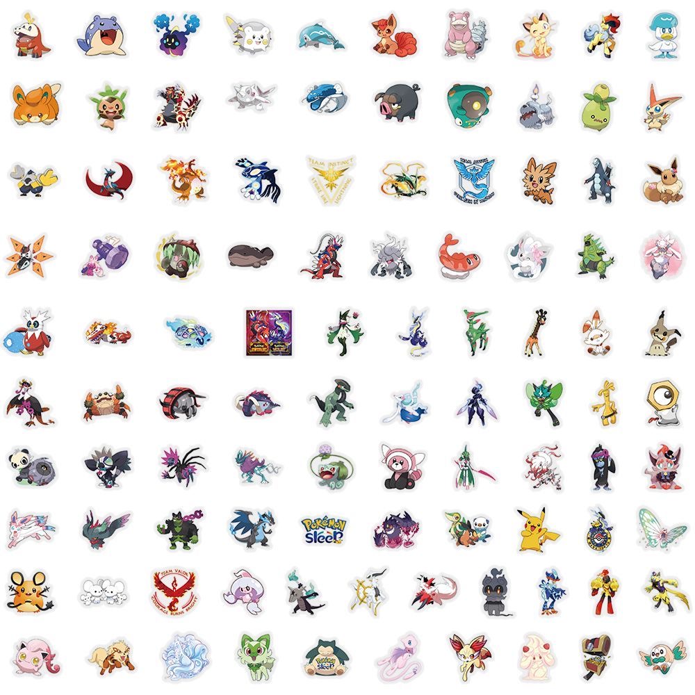100Pcs Pokémon Stickers Cute C - огляд і ціна Laptop Accessories Toy