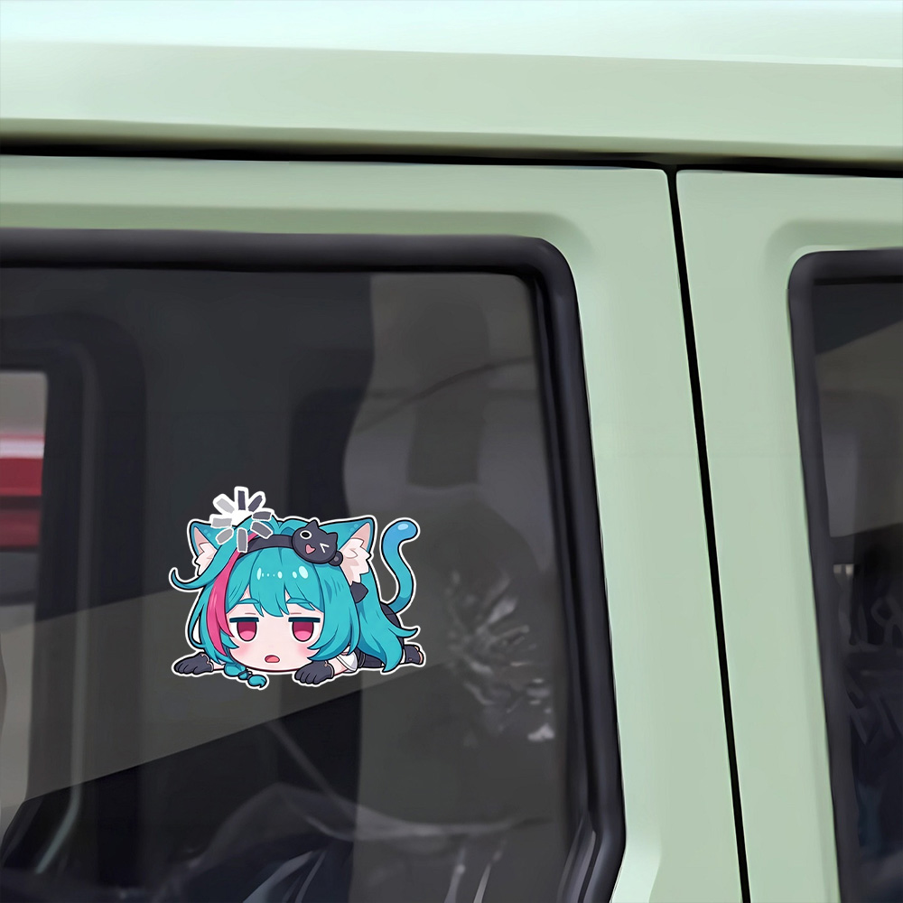 Anime Girl Car Stickers Nevern - огляд і ціна Laptop Accessories Price