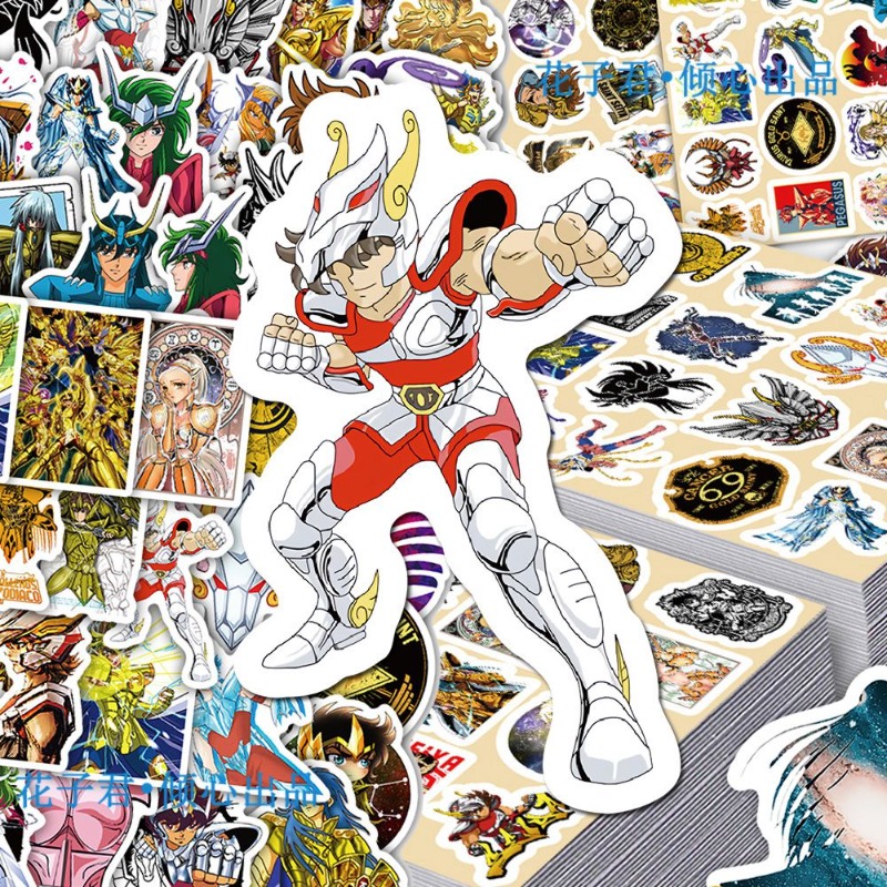 101Pcs Saint Seiya Anime Stick - огляд і ціна Laptop Accessories Stickers