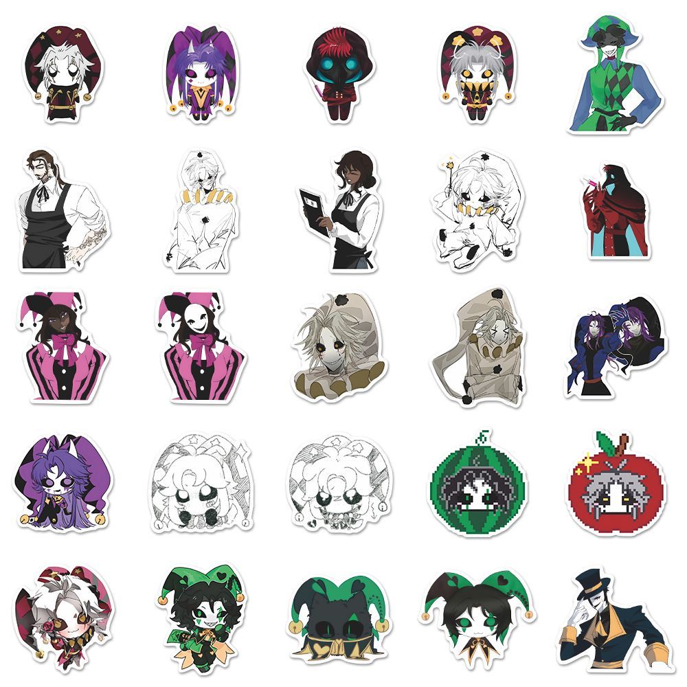 73PCS The Freak Circus Pierrot - огляд і ціна Laptop Accessories Stickers