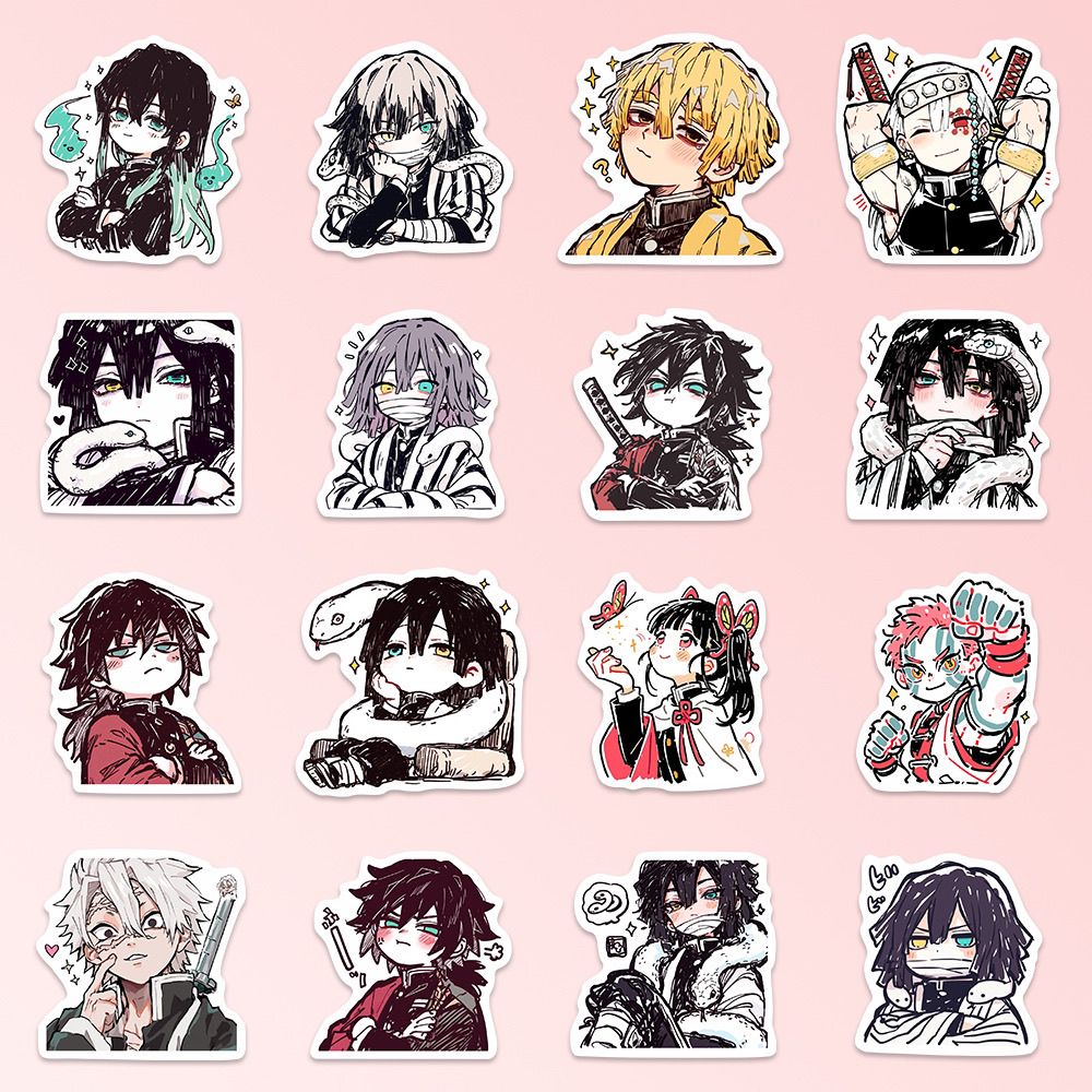 55PCS Demon Slayer Kamado Tanj - огляд і ціна Laptop Accessories Stickers