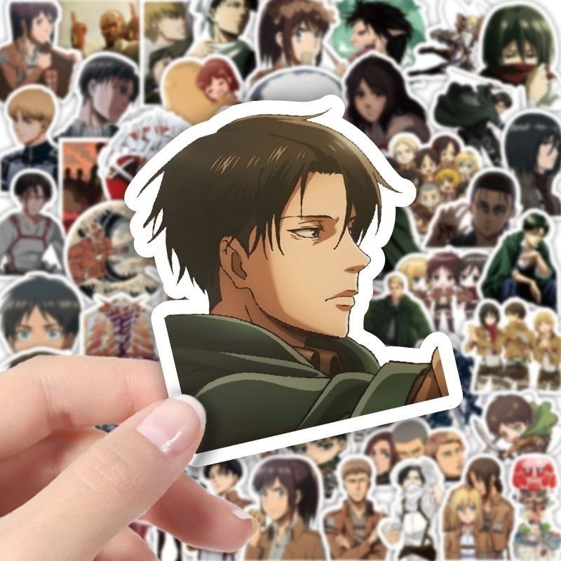 60Pcs Attack on Titan Anime St - огляд і ціна Laptop Accessories Stickers