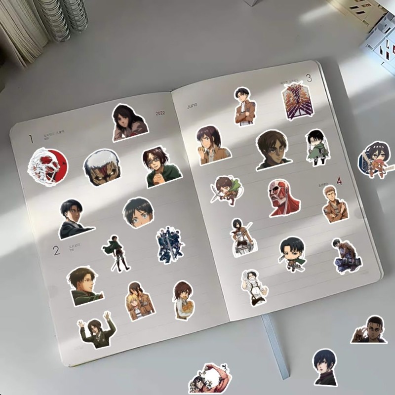 60Pcs Attack on Titan Anime St - огляд і ціна Laptop Accessories Stickers