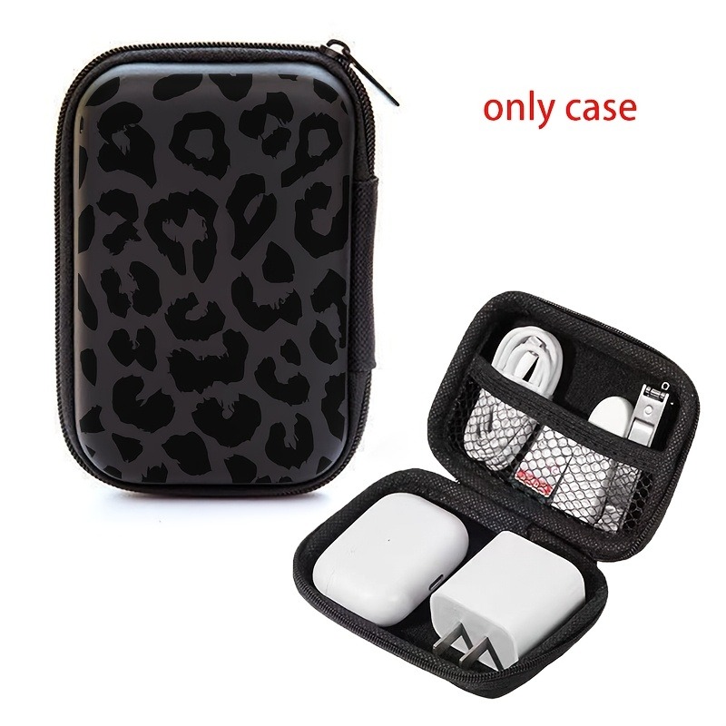 Black Leopard Print EVA Hard S - огляд і ціна Cable Management Bag