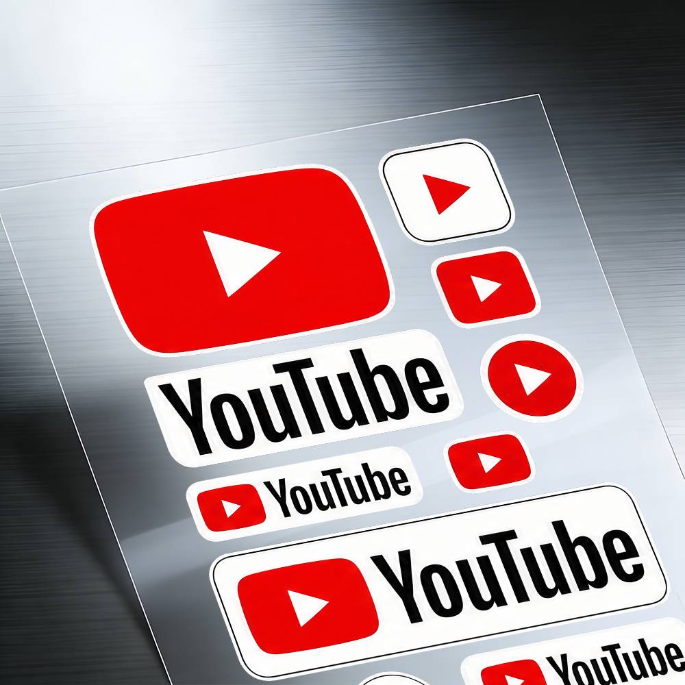 For Y-YouTube Stickers Auto Bo - огляд і ціна Laptop Accessories Youtube