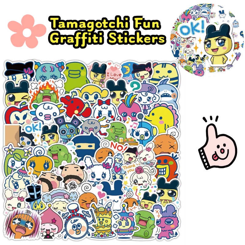 Japanese Tamagotchi Stickers E - огляд і ціна Laptop Accessories Stickers