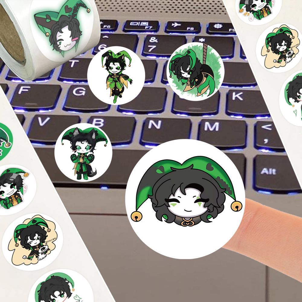 500Pc/Roll Anime The Freak Cir - огляд і ціна Laptop Accessories Stickers