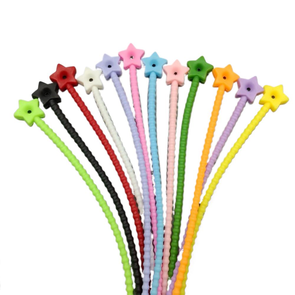 10Pcs Flower Star Silicone Cab - огляд і ціна Cable Management Bag