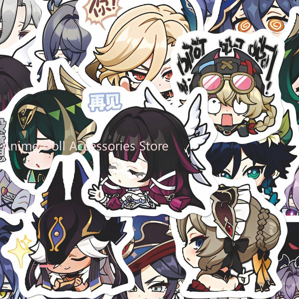 64PCS Genshin Impact Moon Maid - огляд і ціна Laptop Accessories Stickers