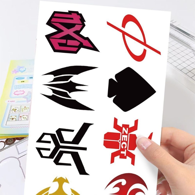60 Sheets Kamen Rider Logo Sti - огляд і ціна Laptop Accessories Stickers