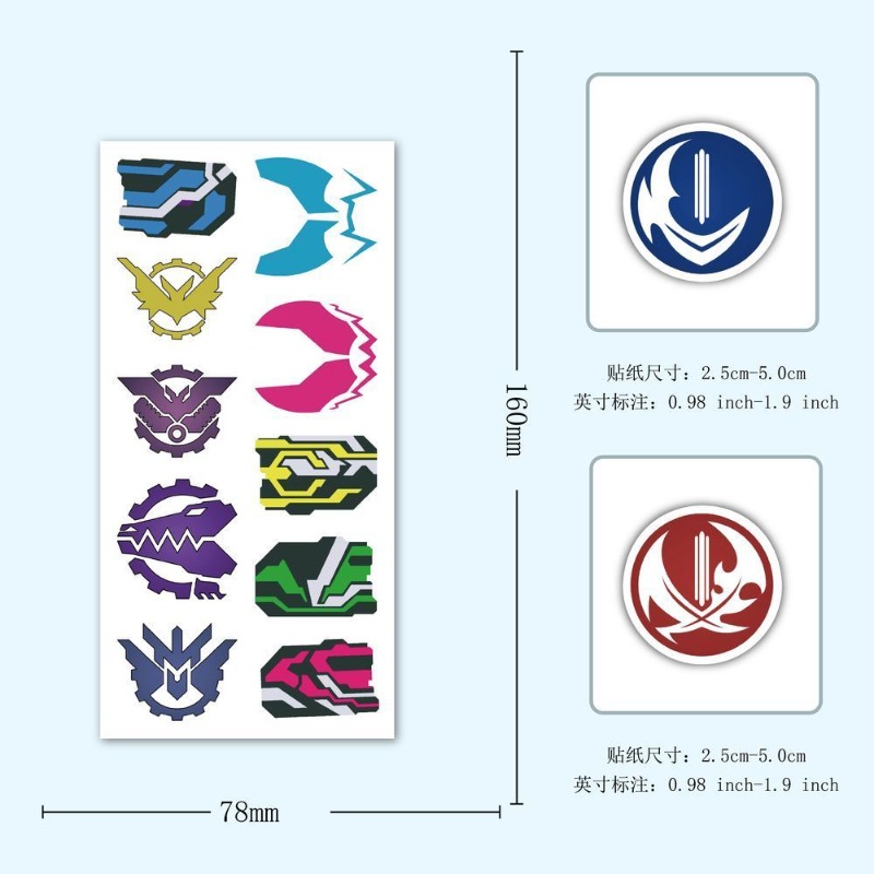 60 Sheets Kamen Rider Logo Sti - огляд і ціна Laptop Accessories Stickers